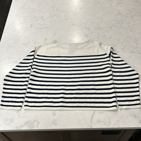 J Crew Long Sleeve Knit Boatneck Top Embroidered NWT - Picture 4 of 11